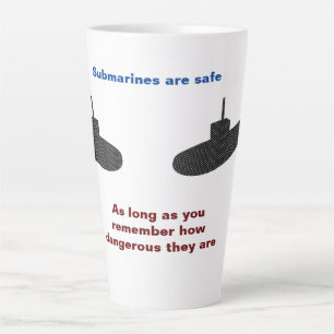Onderzeeërs zijn Veilige Grote Latte Mok