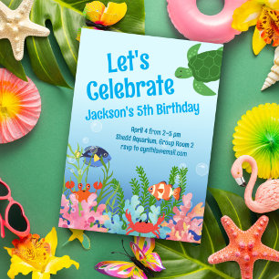 Onderzees Aquarium Verjaardag Kaart