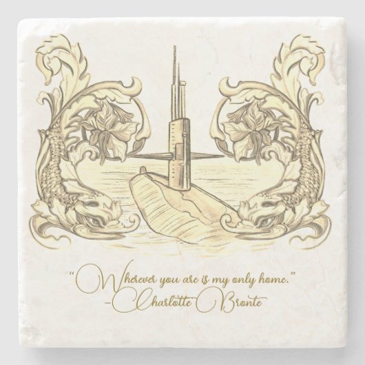 onderzees stenen Onderzetter (Voorkant)