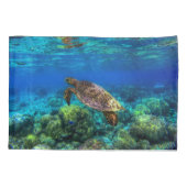 Onderzees tropisch Zee schildkoraal Kussensloop (Achterkant)