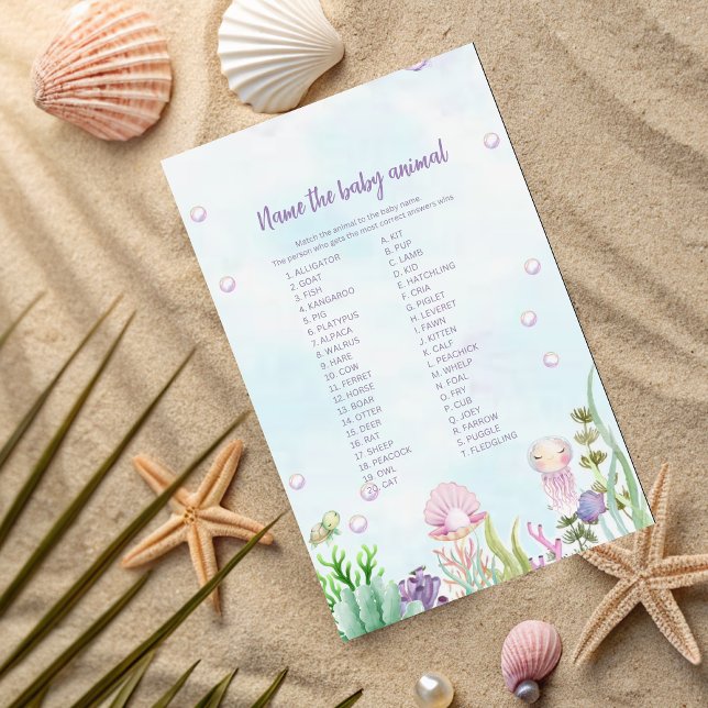 Onderzeese Baby Animal Name Game (Creator heeft geüpload)