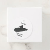 Onderzeese illustratie van cartoon bedankjes labels (In situ)