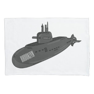Onderzeese illustratie van cartoon kussensloop