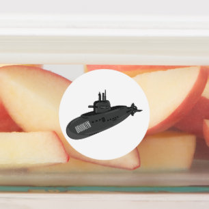 Onderzeese illustratie van cartoon labels