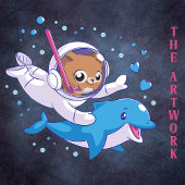 Onderzeese kat en dolfijn romper