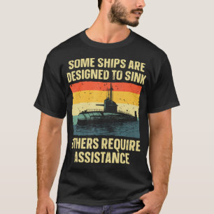 Onderzeese kunst voor mannen vrouwen Onderzeeër V T-shirt