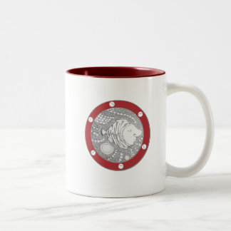 Onderzeese Sleepy Bignose Mok (maroon)