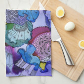 Onderzeese Tuin Keukenhanddoek (Quarter Fold)