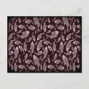 Onderzeese vispatronen briefkaart