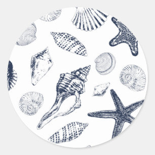 Onderzeese wezens ronde sticker