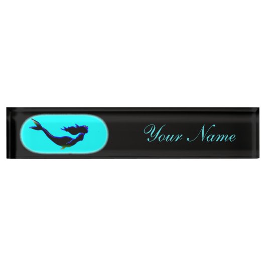 onderzeese zeemeermin naambordje (Voorkant)