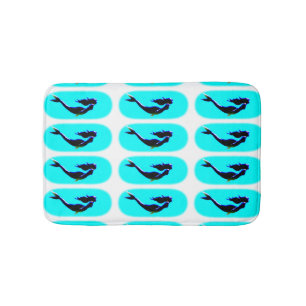 onderzeese zeemeerminnen zwemmen badmat