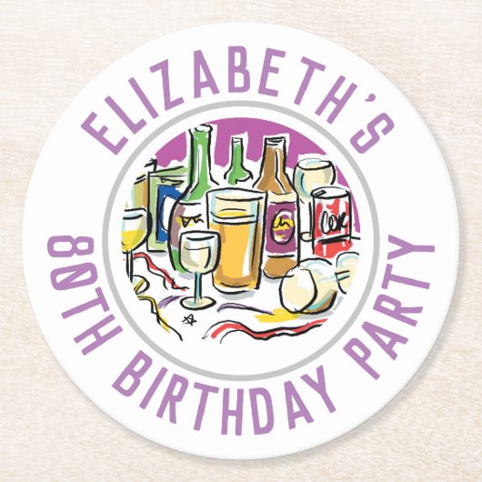 onderzetter 80e verjaardag van het rondetafeldocum (Voorkant)