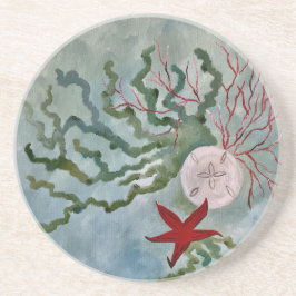 Onderzetter aan de kust