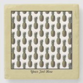 Onderzetter anananassteen - Personalisatieoptie (Voorkant)