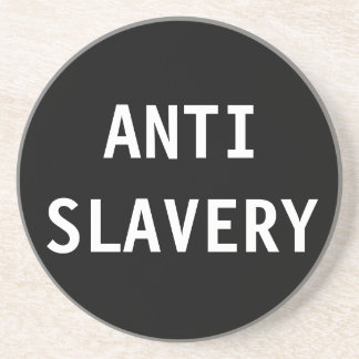 Onderzetter Anti-slavery Black