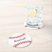 Onderzetter Baseball Stitching Design Paper (Insitu)