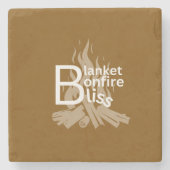 onderzetter "Blanket Bonfire Bliss" (Voorkant)