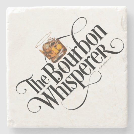 Onderzetter Bourbon Whisperer Stone (Voorkant)