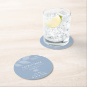 Onderzetter bruiloft bewaart de datum blauw (Insitu)