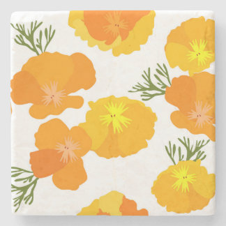 Onderzetter California Poppies Stone