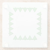 Onderzetter - driehoekskerstbomen (Achterkant)