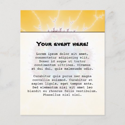 Onderzetter - Fractal Art Flyer (Voorkant)