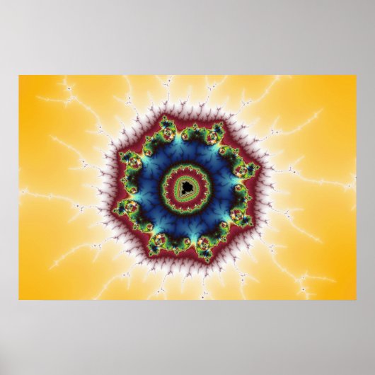 Onderzetter - Fractal Art Poster (Voorkant)