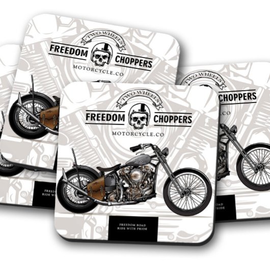 Onderzetter Freedom Chopper Motorcycle | Vastgeste