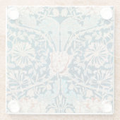 ONDERZETTER GLASS : WILLIAM MORRIS : HONEYSUCKLE (Achterkant)