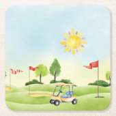Onderzetter Golfpapier (Voorkant)