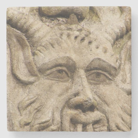 Onderzetter - Greenman Face Closeup (Voorkant)