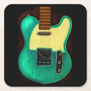 ONDERZETTER GUITAR-PAINTING PAPIER