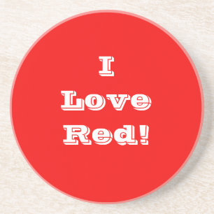 Onderzetter I Love Red