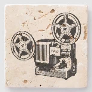 Onderzetter illustratieprojectorsteen
