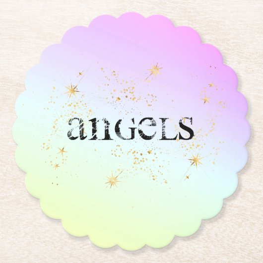 *~* ONDERZETTER INTENTIE - ANGELS . Rainbow Glitte (Voorkant)
