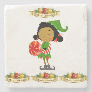 Onderzetter kerst met marmer Stone