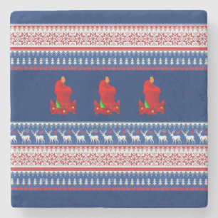 Onderzetter kerst met marmer Stone