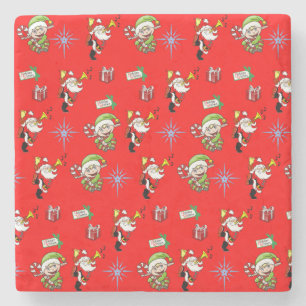 Onderzetter kerst met marmer Stone