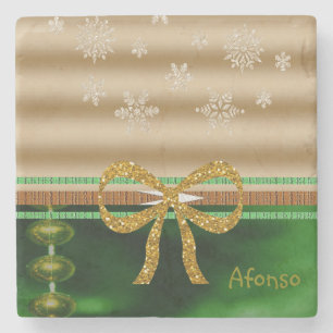 Onderzetter kerst met marmer Stone