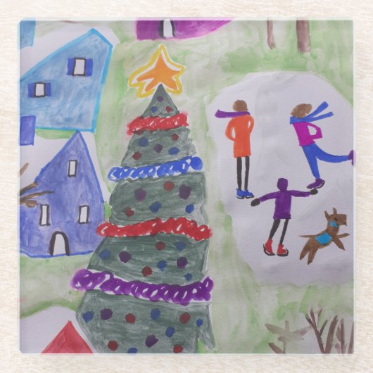 Onderzetter kerstklep (Voorkant)