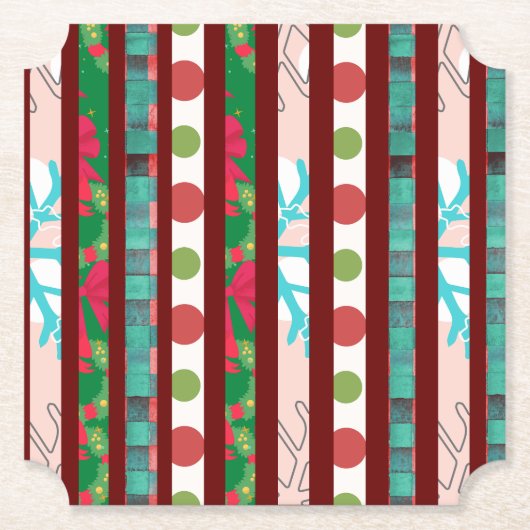 Onderzetter kerstpapier (Voorkant)