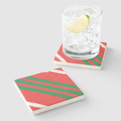 Onderzetter kerststrepen (Zijkant)