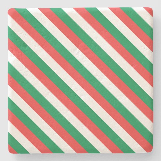 Onderzetter kerststrepen (Voorkant)