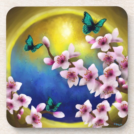 Onderzetter - Lente in de hemel (Voorkant)