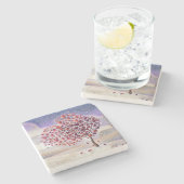 Onderzetter Liefde boom Stone (Zijkant)