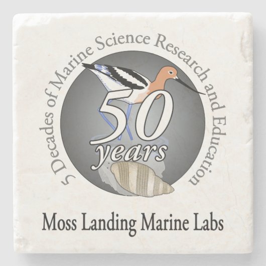 Onderzetter (marmer Stone): Vogel/omkeren (Voorkant)