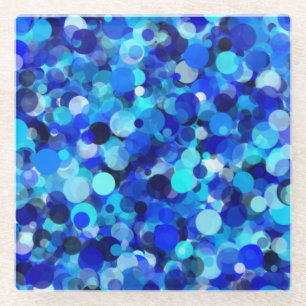 Onderzetter met blauwe stip