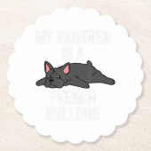 Onderzetter met bulldog Lover Stone | Lover Gift (Voorkant)