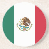 Onderzetter met de vlag van Mexico (Voorkant)